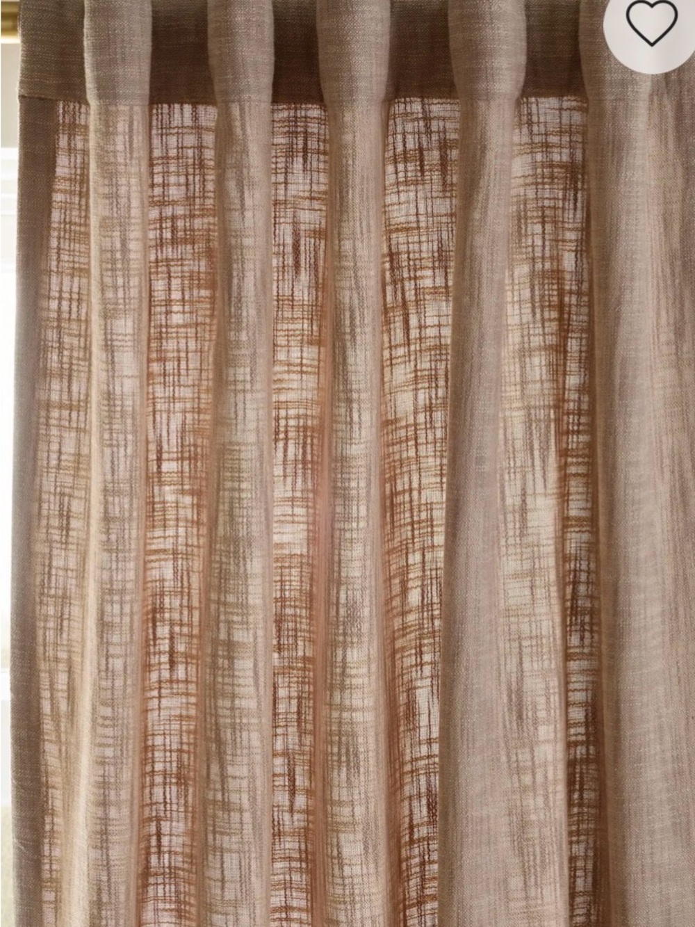 Quince Textured Curtain Flax - Picture 4 of 6